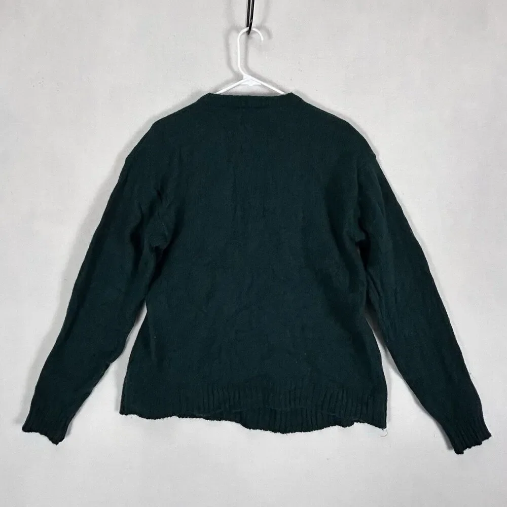 Vintage Proelite Green Bay Packers NFL Football Crewneck Wool Sweater Mens XL